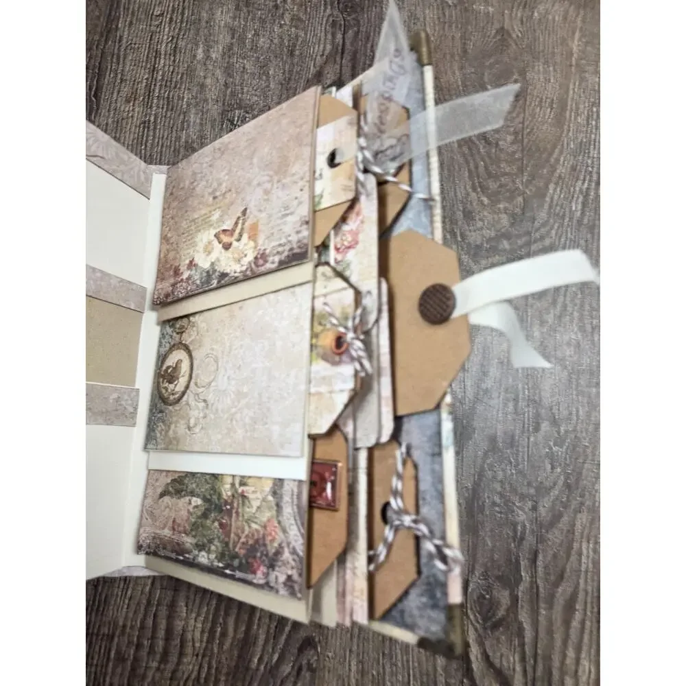 Family Chronicles Vintage Look Junk Journal Album Pre-Made Ready for Pictures